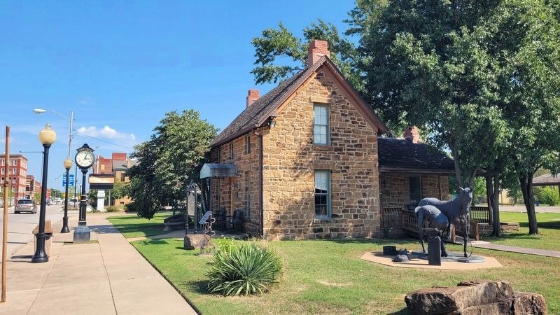 The view of the Blacksmith Home and Marker. Click for full size. The view of the Blacksmith Home and Marker image. Click for full size.