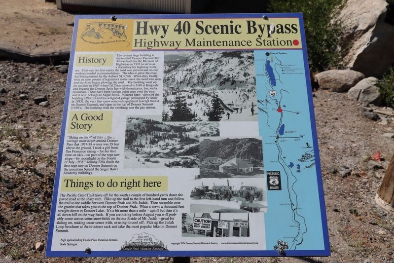 Highway Maintenance Station Marker. Click for full size. Highway Maintenance Station Marker image. Click for full size.