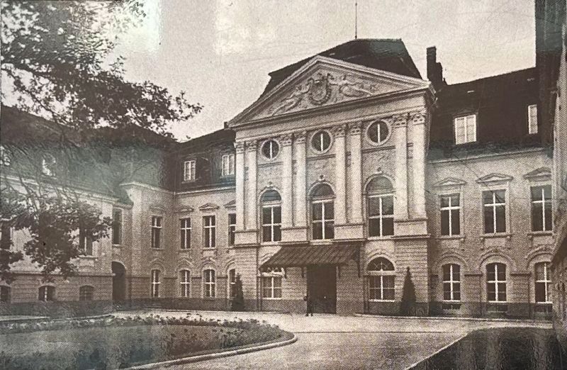 Marker photo: Reichskanzlei building in which the conference took place image. Click for full size.