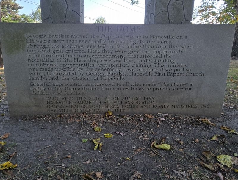 Georgia Baptist Home Marker. Click for full size. Georgia Baptist Home Marker image. Click for full size.