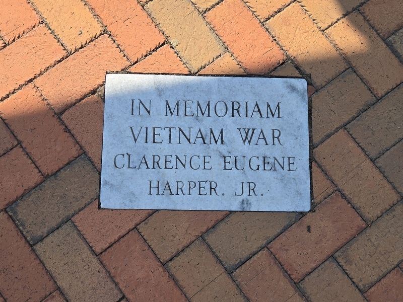 Hapeville Veterans Memorial, Vietnam War, far right image. Click for full size.