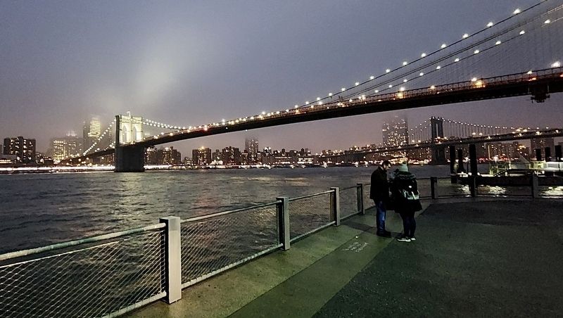 The Brooklyn Bridge from Brooklyn Bridge Park. Click for full size. The Brooklyn Bridge from Brooklyn Bridge Park image. Click for full size.