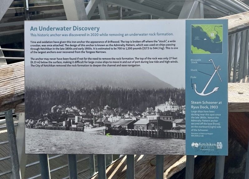 An Underwater Discovery Marker. Click for full size. An Underwater Discovery Marker image. Click for full size.
