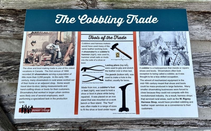 The Cobbling Trade Marker. Click for full size. The Cobbling Trade Marker image. Click for full size.