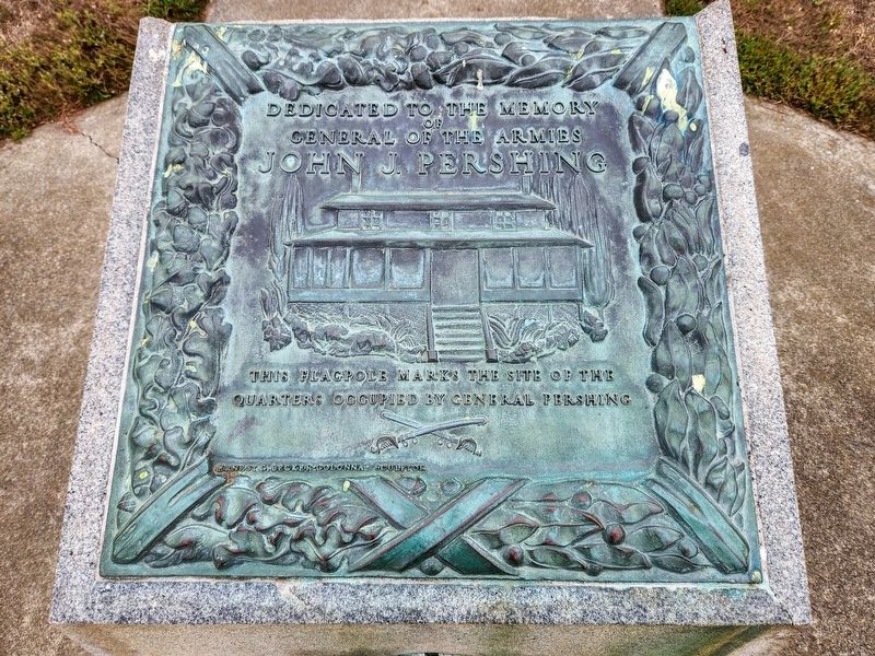 Site of General Pershing�s Quarters Marker image. Click for full size.