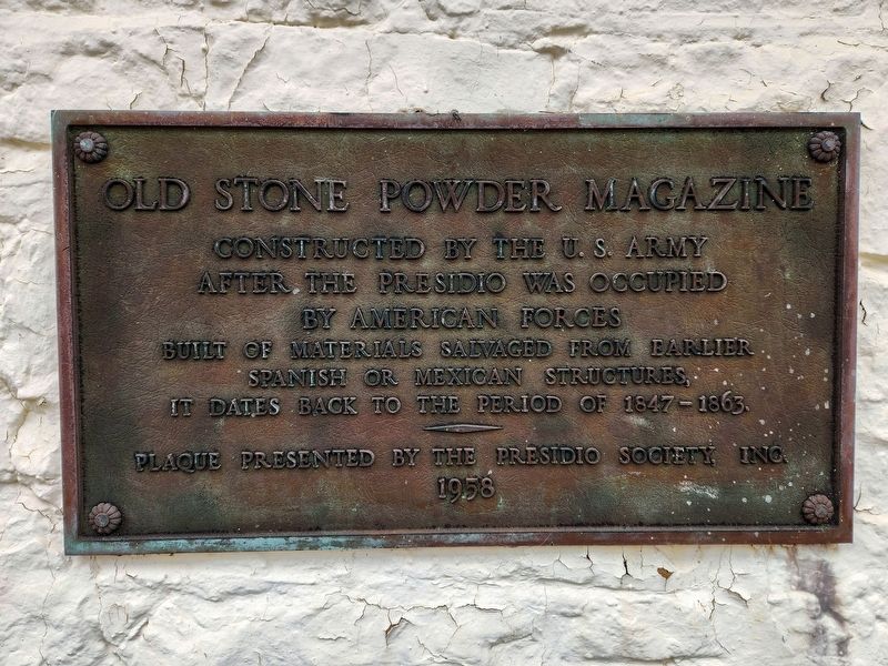 Old Stone Powder Magazine Marker image. Click for full size.