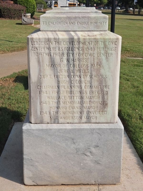 Cox College Marker, Side Four. Click for full size. Cox College Marker, Side Four image. Click for full size.