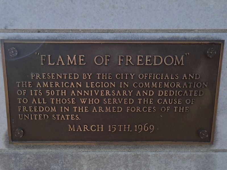 Flame of Freedom Memorial. Click for full size. Flame of Freedom Memorial image. Click for full size.