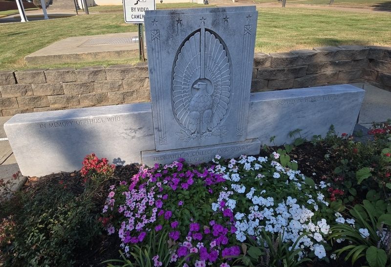 College Park World War II Monument Marker image. Click for full size.