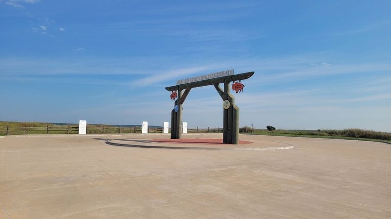 The view of the markers from the parking area. Click for full size. The view of the markers from the parking area image. Click for full size.