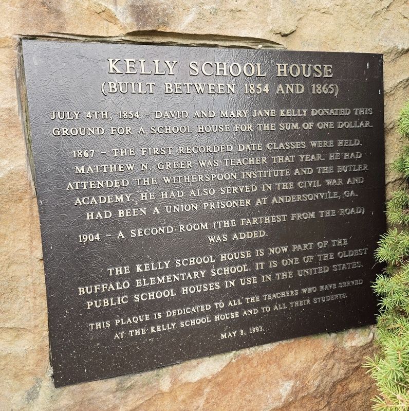 Kelly School House Marker image. Click for full size.