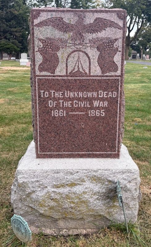Memorial to the Unknown Dead of the Civil War Marker. Click for full size. Memorial to the Unknown Dead of the Civil War Marker image. Click for full size.