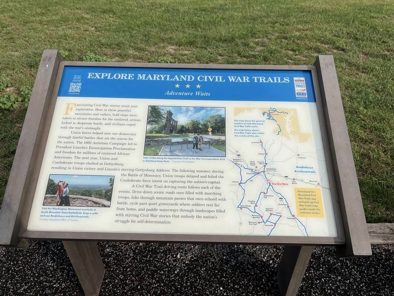 1862 Antietam Campaign Marker. Click for full size. 1862 Antietam Campaign Marker image. Click for full size.