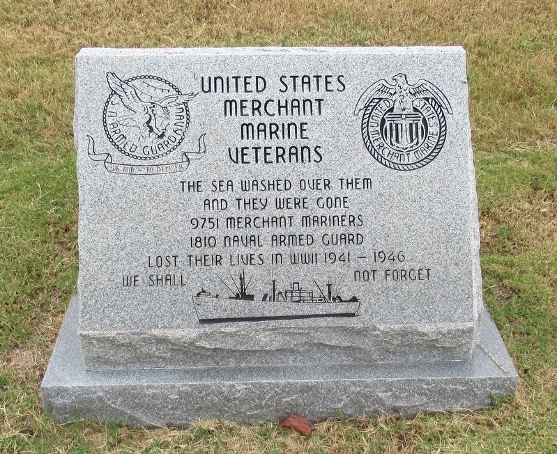 United States Merchant Marine Veterans Marker image. Click for full size.