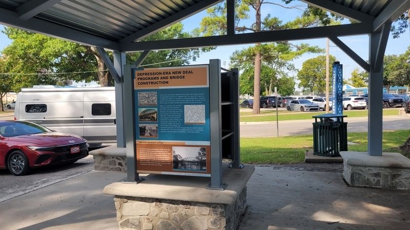 The view of the marker under the patio. Click for full size. The view of the marker under the patio image. Click for full size.