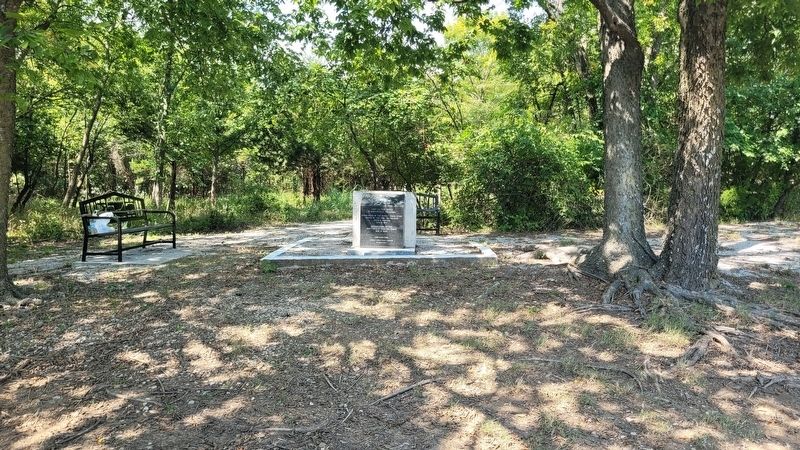 The view of the marker from the apartment road. Click for full size. The view of the marker from the apartment road image. Click for full size.