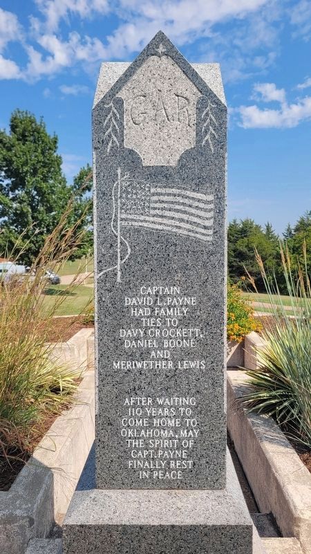Captain David Lewis Payne Marker - Left Side image. Click for full size.