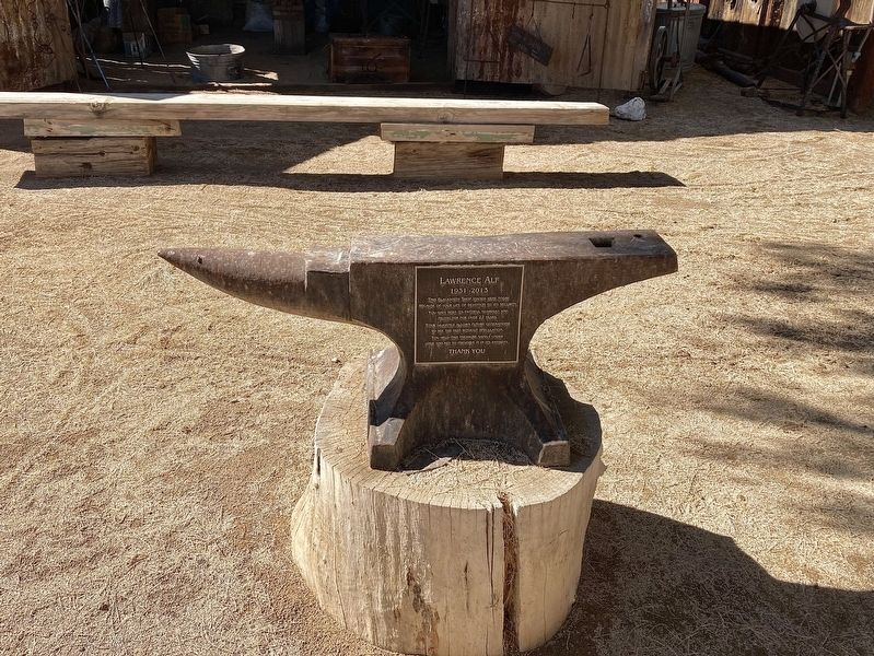 Alf�s Blacksmith Shop Marker image. Click for full size.