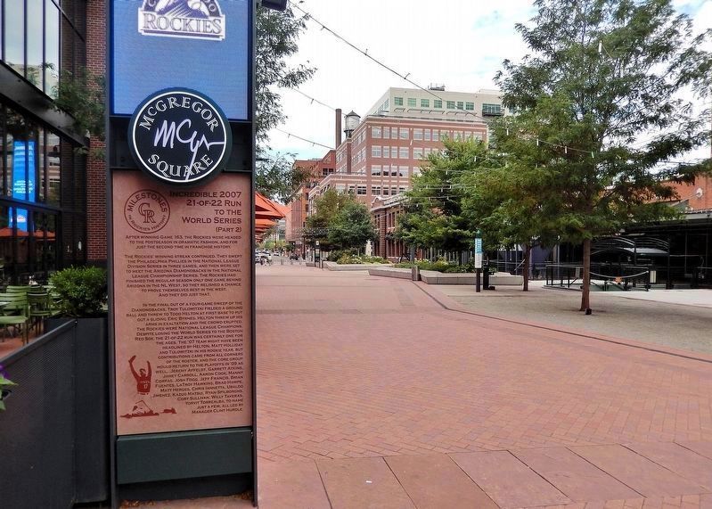 Incredible 2007 21-of-22 Run to the World Series Marker (<i>Part 2 north side</i>). Click for full size. Incredible 2007 21-of-22 Run to the World Series Marker (<i>Part 2 north side</i>) image. Click for full size.