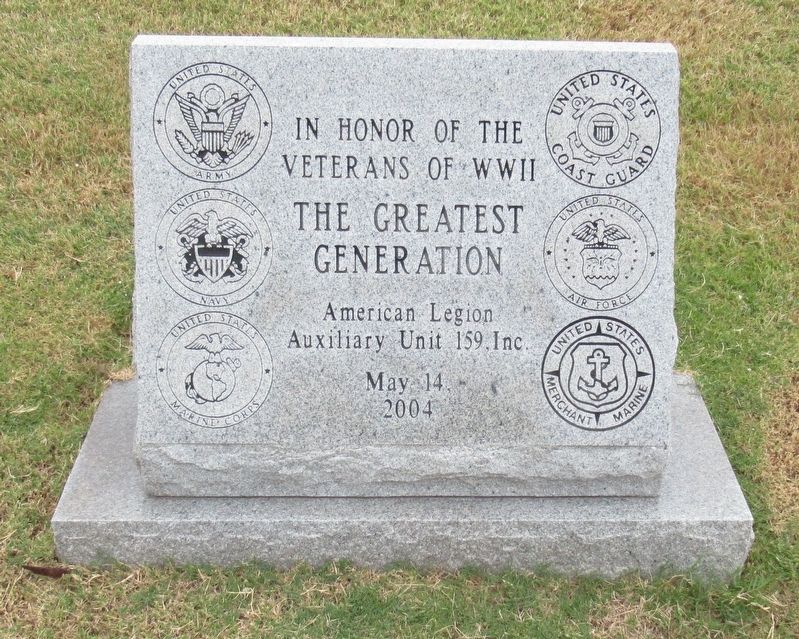 The Greatest Generation Marker. Click for full size. The Greatest Generation Marker image. Click for full size.