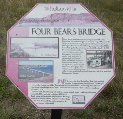 Four Bears Bridge Marker image. Click for full size.