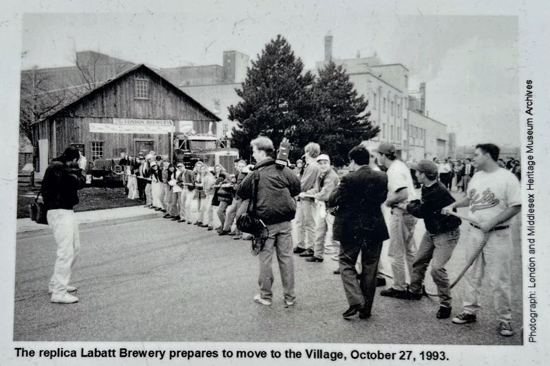 London Brewery marker photo and caption detail (left) image. Click for full size.