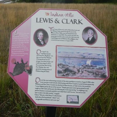 Lewis & Clark Marker. Click for full size. Lewis & Clark Marker image. Click for full size.