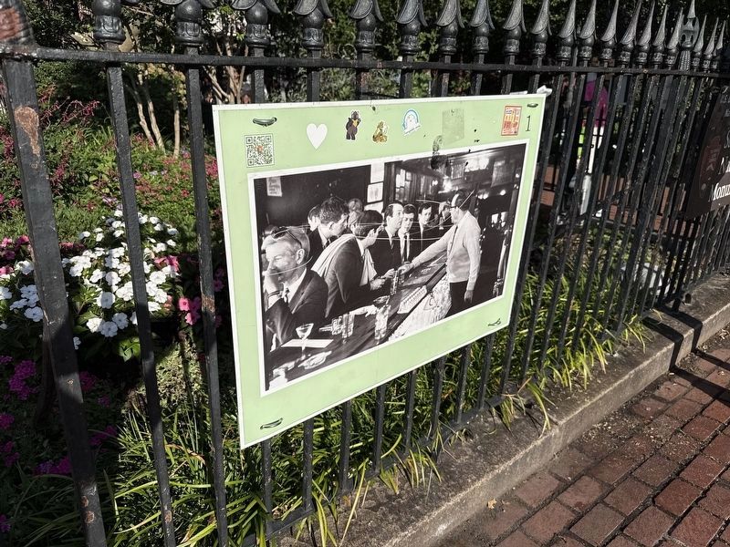 Famous photo of the Sip-In on display at Christopher Park. Click for full size. Famous photo of the Sip-In on display at Christopher Park image. Click for full size.