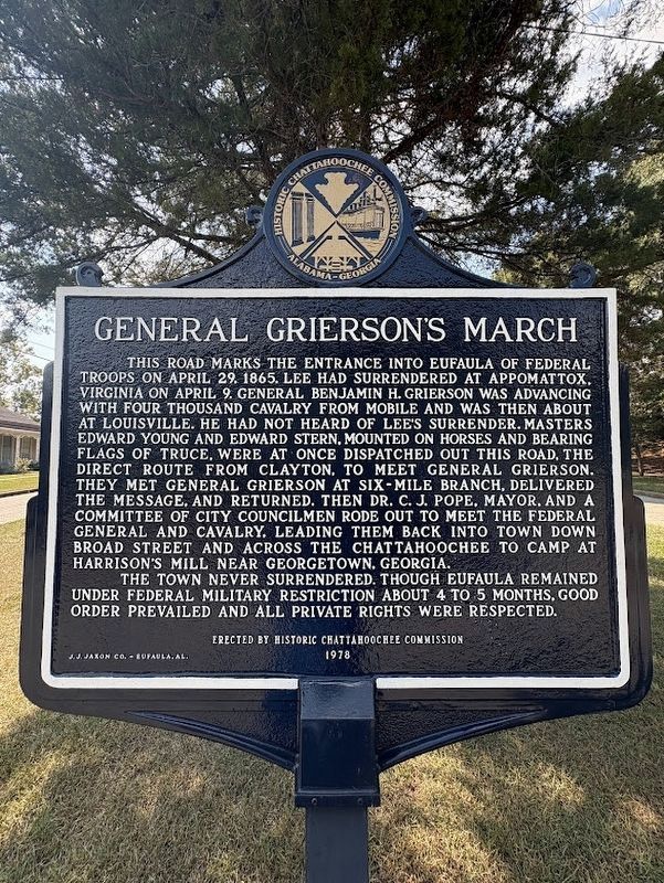 General Grierson�s March Marker image. Click for full size.