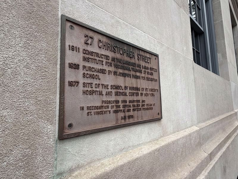 27 Christopher Street Marker. Click for full size. 27 Christopher Street Marker image. Click for full size.