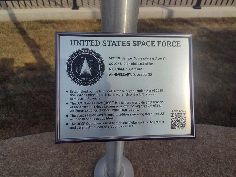 United States Space Force Marker image. Click for full size.