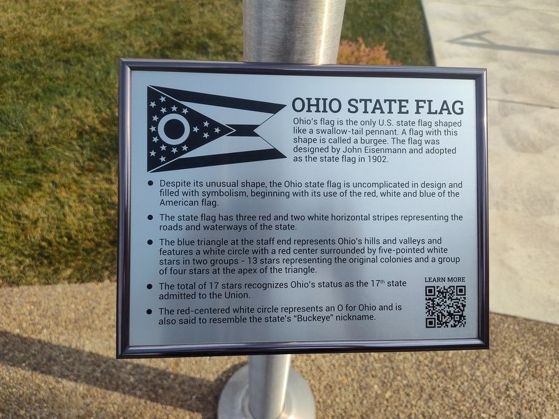 Ohio State Flag Marker image. Click for full size.