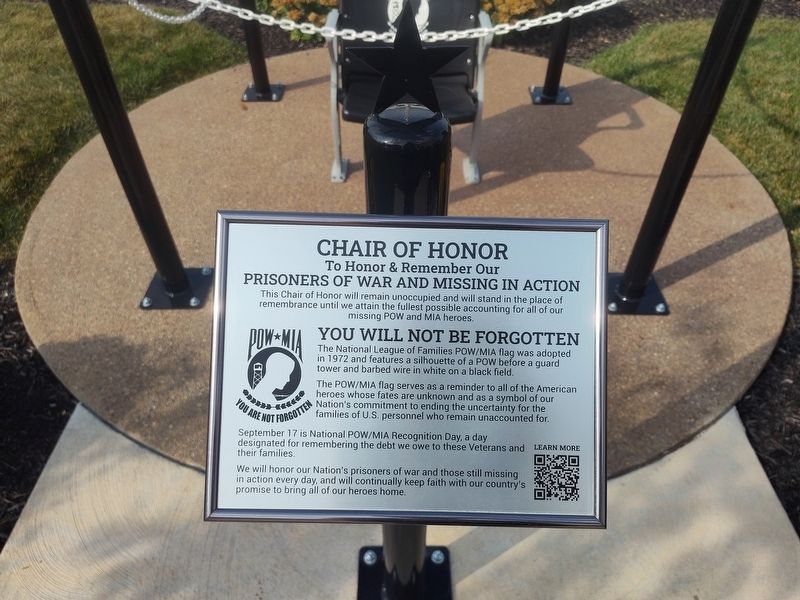 Chair Of Honor Marker image. Click for full size.