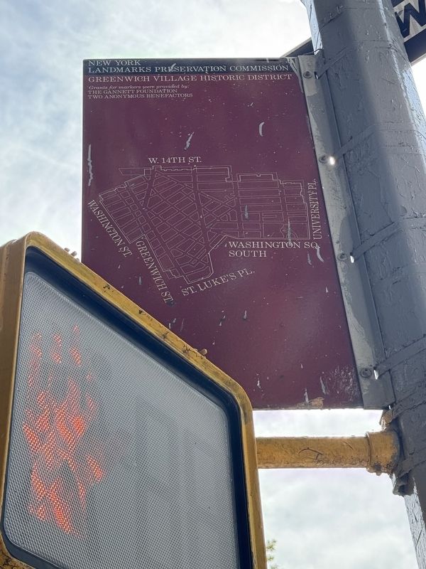 Greenwich Village Historic District Marker. Click for full size. Greenwich Village Historic District Marker image. Click for full size.