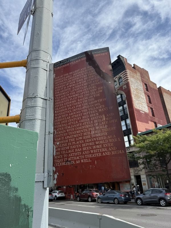 Greenwich Village Historic District Marker. Click for full size. Greenwich Village Historic District Marker image. Click for full size.