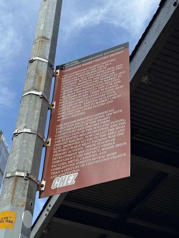 Gansevoort Market Historic District Marker image. Click for full size.