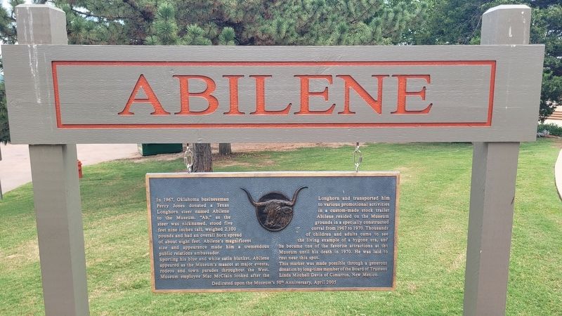 Abilene Marker. Click for full size. Abilene Marker image. Click for full size.