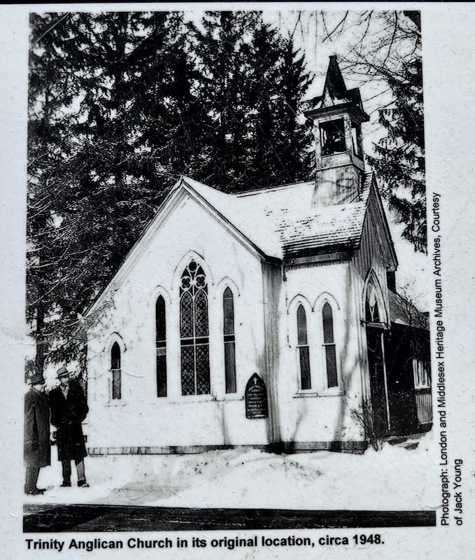 Trinity Church marker photo and caption detail, (left). Click for full size. Trinity Church marker photo and caption detail, (left) image. Click for full size.