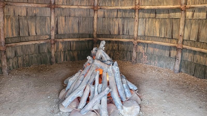 Inside view of the Caddo Hut. Click for full size. Inside view of the Caddo Hut image. Click for full size.