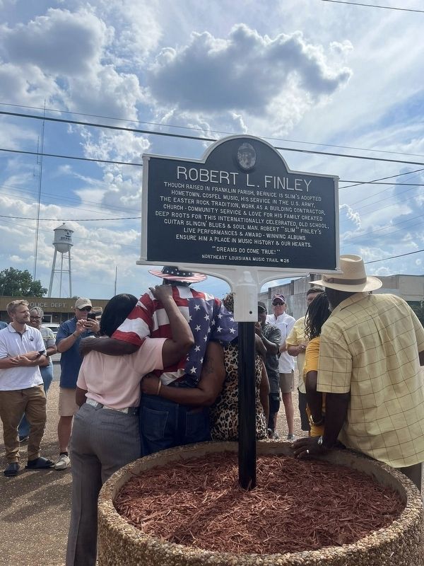 Robert L. Finley Marker dedication, September 20, 2025 image. Click for full size.