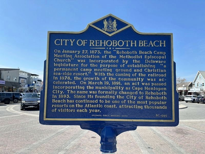 City of Rehoboth Beach Marker image. Click for full size.