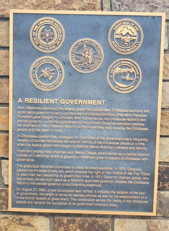 A Resilient Government Marker image. Click for full size.