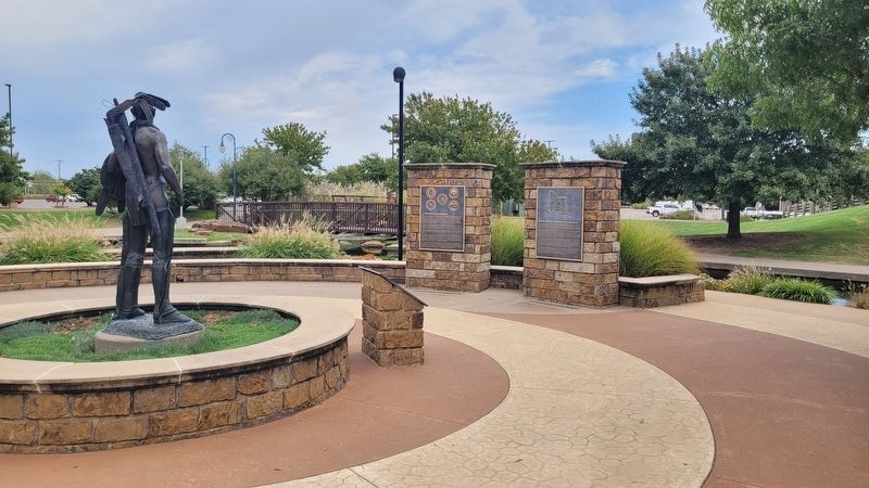 The view of the marker along the trail image. Click for full size.