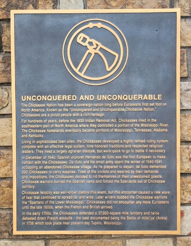 Unconquered and Unconquerable Marker. Click for full size. Unconquered and Unconquerable Marker image. Click for full size.