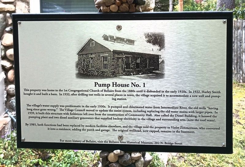 Pump House No. 1 Marker. Click for full size. Pump House No. 1 Marker image. Click for full size.