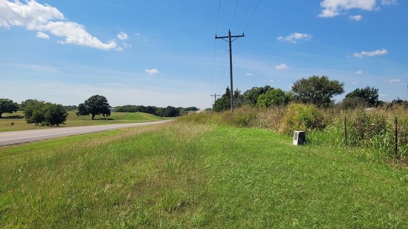 The view of the Fort Arbuckle Marker along the highway. Click for full size. The view of the Fort Arbuckle Marker along the highway image. Click for full size.