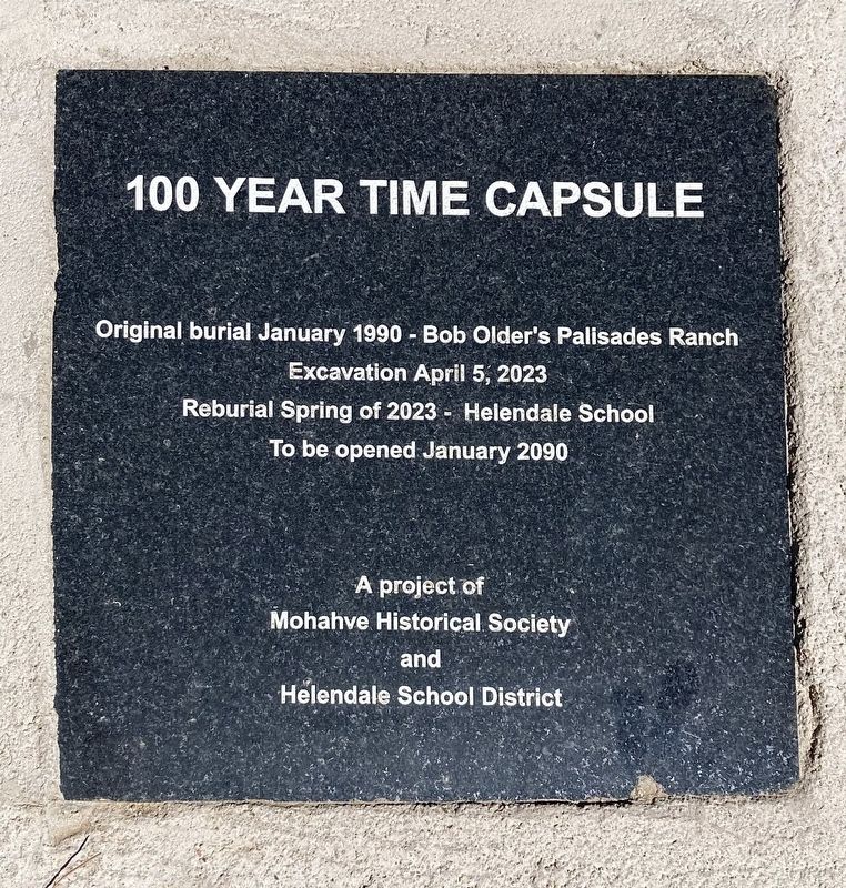 100 Year Time Capsule Marker image. Click for full size.