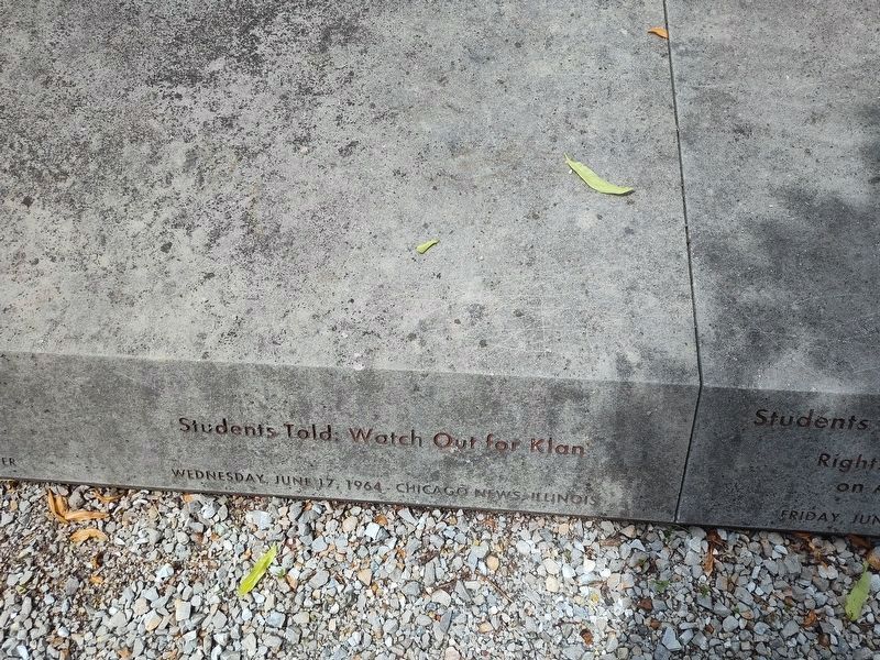 Freedom Summer '64 Memorial image. Click for full size.
