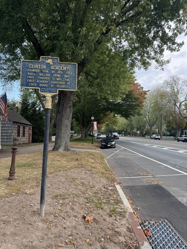 Clinton Academy Marker. Click for full size. Clinton Academy Marker image. Click for full size.