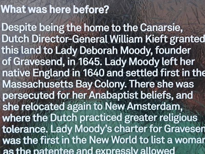 Gravesend Marker is nearby. image. Click for full size.